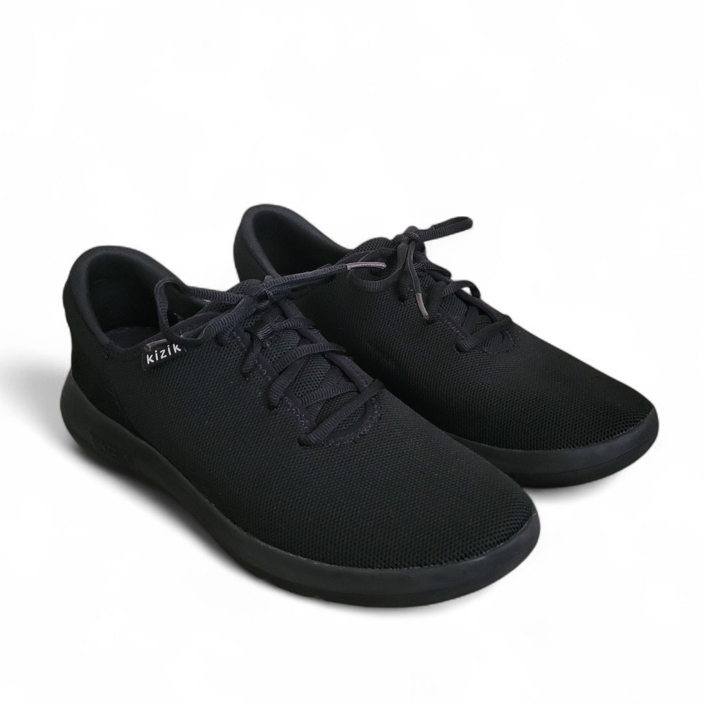 Kizik Madrid Unisex Mens 7.5 Womens 9 Sneakers Black Comfort Ecoknit Blackout